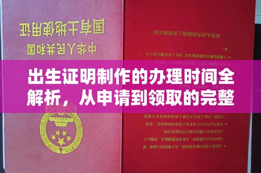 米东出生证明制作的办理时间全解析，从申请到领取的完整指南